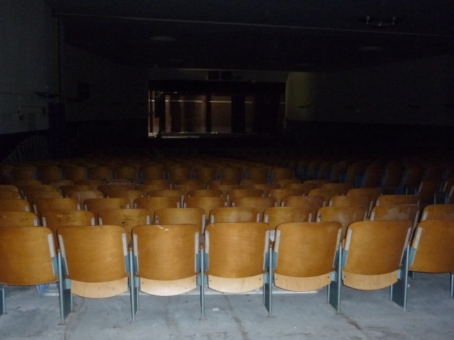 Inside photo of school auditorium