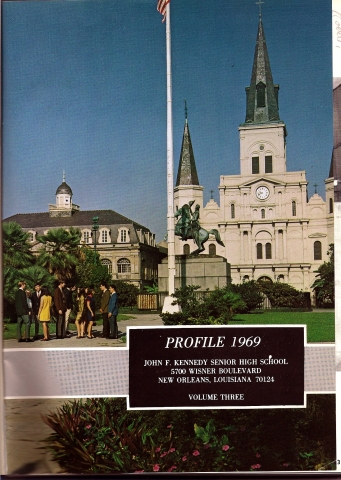 Inside cover of 1969 Kennedy yearbook